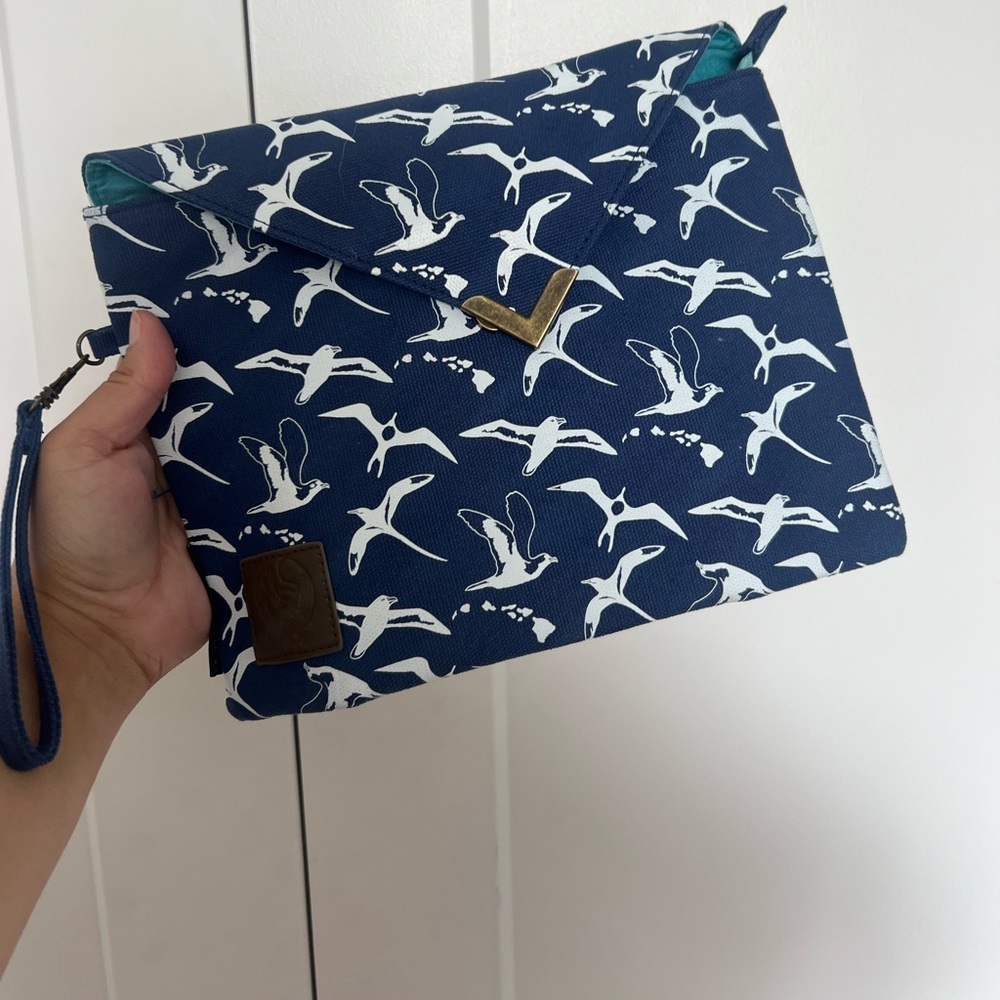 Brand New envelope style clutch/pouch with suede lining